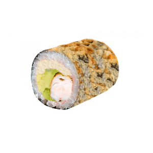 Surimi, cheese and avocado tempura Maki